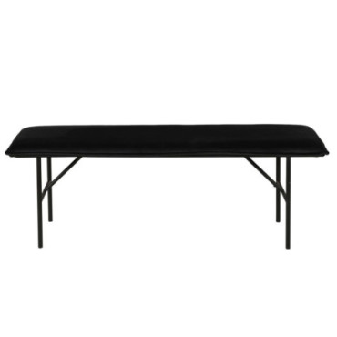 Banc velours noir