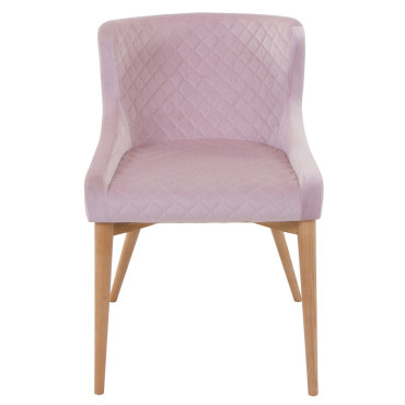 Chaise rose poudré