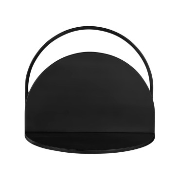 Etagère murale métal noir 60cm