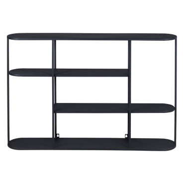 Etagère murale métal noir 90cm