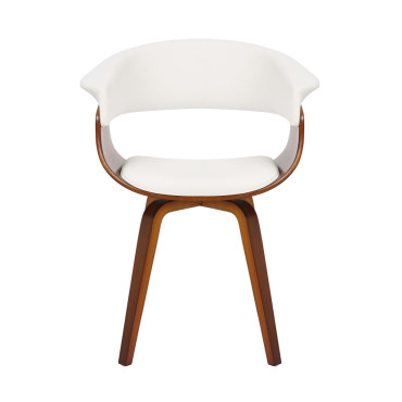 Fauteuil blanc en PU