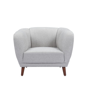 Fauteuil en tissu gris