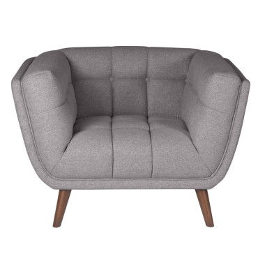 Fauteuil en tissu gris foncé