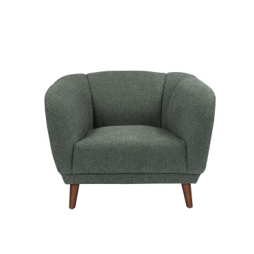 Fauteuil en tissu vert