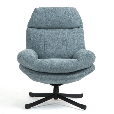 Fauteuil inclinable pivotant bleu clair