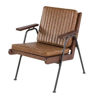 Fauteuil marron clair