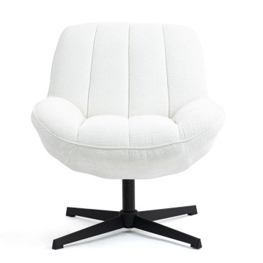 Fauteuil pivotant blanc