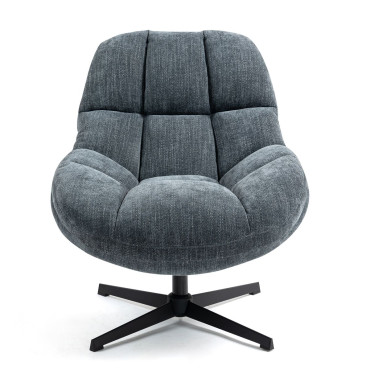 Fauteuil pivotant bleu