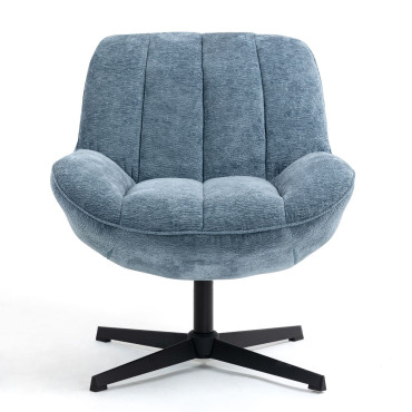 Fauteuil pivotant bleu