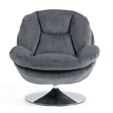 Fauteuil pivotant gris foncé