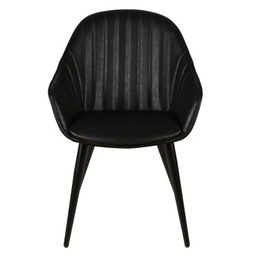 Fauteuil PU noir