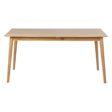 Table repas 160cm avec allonge chêne naturel