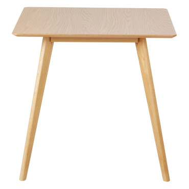 Table repas carré 80cm chêne naturel