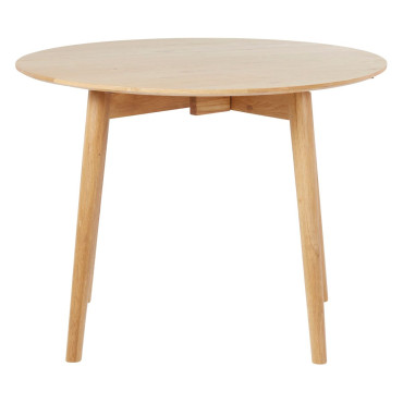 Table repas ronde 100cm chêne naturel