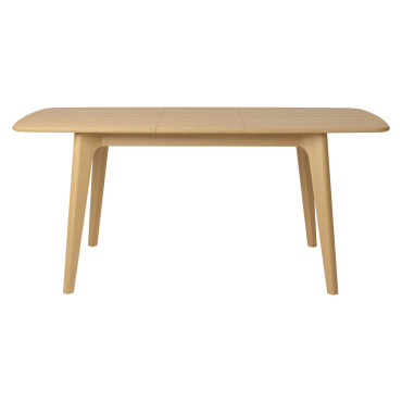 Table repas sublime 140 cm avec allonge intégrée chêne naturel