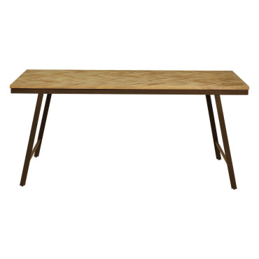 Table repas teck recyclé 180cm