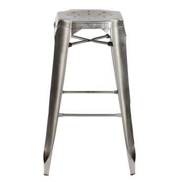 Tabouret de bar argent