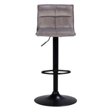 Tabouret de bar velours taupe