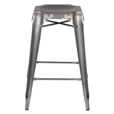 Tabouret snack argent