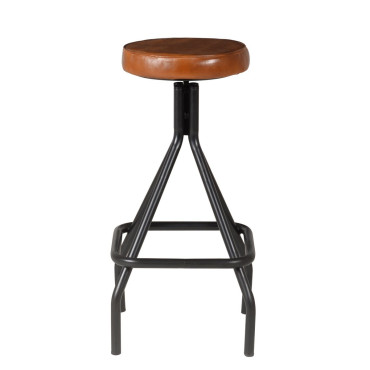 Tabouret snack en cuir