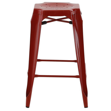 Tabouret snack rouge