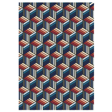 Tapis bleu 160 cm