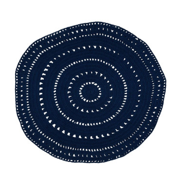 Tapis navy Ø 120 cm