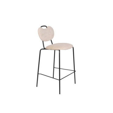 Tabouret de bar Aspen rose clair