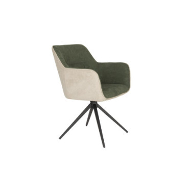 Fauteuil Daley Beige/Vert