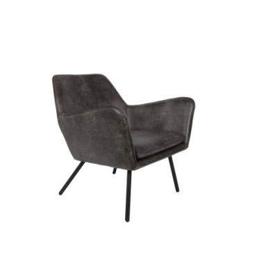 Fauteuil Lounge Bon Gris Foncé