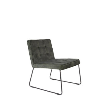 Fauteuil Lounge Clark Gris Vert