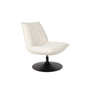 Fauteuil Jax Blanc Cassé Bouclé