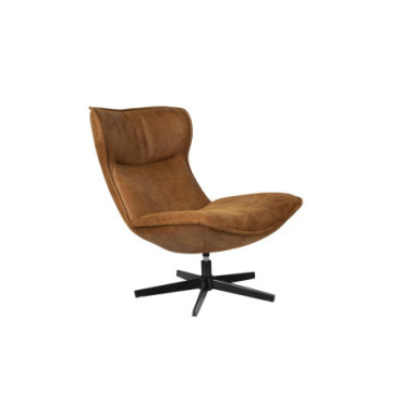 Fauteuil Lounge John Cognac