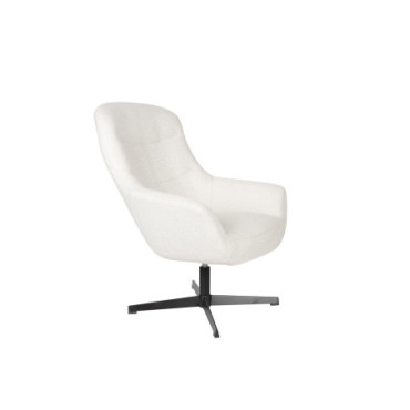 Fauteuil Lounge Yuki Blanc Cassé