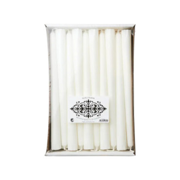 Bougies chandeliers 50-pièces Blanc White