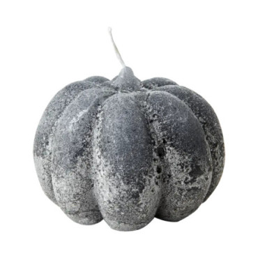 Bougie citrouille Gris Deco