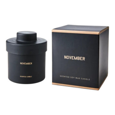 Bougies parfumées Hazelnut & oat Noir Calendar