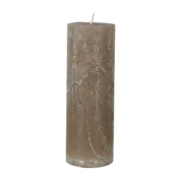 Bougie pilier Gris quartz Cote Nord