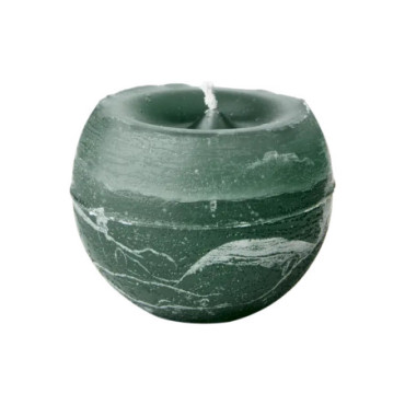 Bougie ronde S Vert turquoise Cote Nord