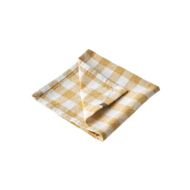 Serviette de table Jaune blanc Ingrid