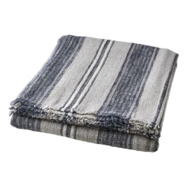 Plaid nappe Gris bleu Hilda