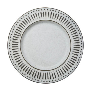 Assiette Gris ivoire Antonia