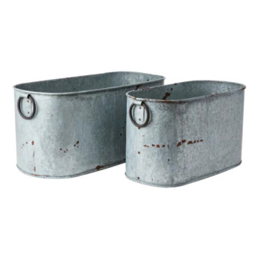 Jardinière lot de 2 Gris Treasure