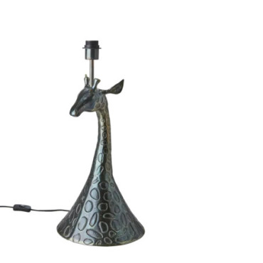 Pied de lampe Couleur bronze bleu Raffe