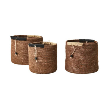 Panier lot de 3 Marron Madiba