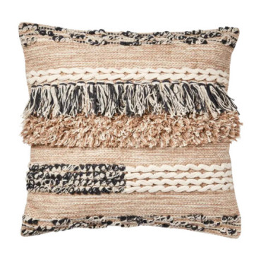 Housse de coussin Beige gris ivoire Minna