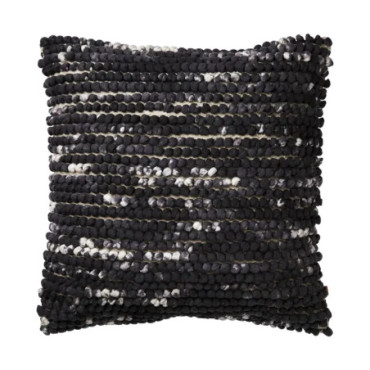 Housse de coussin Gris noir blanc Minna