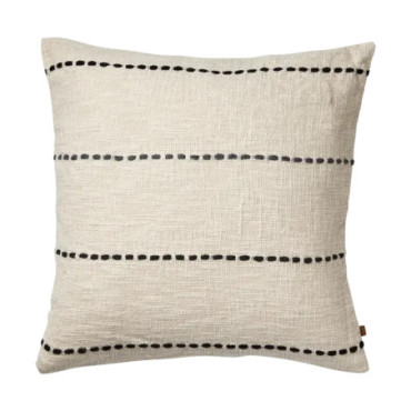 Housse de coussin Ivoire noir gris Maja