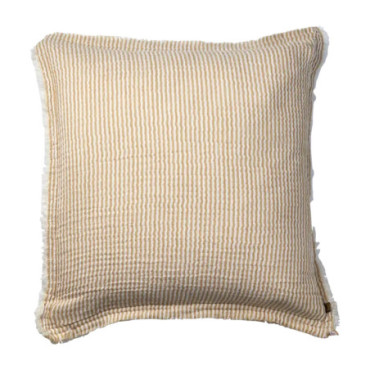 Housse de coussin Jaune blanc Line