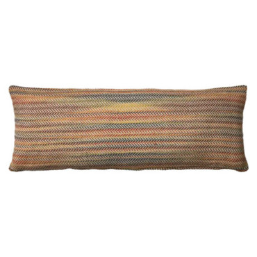 Housse de coussin Multicolor orange Pelle